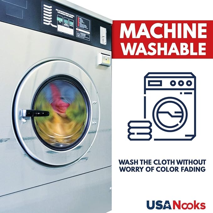USANOOKS Microfiber Cleaning Cloth - Purple - 12Pcs (12.5x12.5 inch) High Performance - 1200 Washes, Ultra Absorbent Car Towel Traps Grime & Liquid for Streak-Free Mirror Shine - Car Washing Cloth