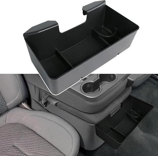 Central Console Hanging Organizer Box for Chevy Silverado GMC Sierra 1500 2019-2025 and Chevrolet Silverado/Sierra 2500HD 3500HD 2020-2025 Split-Bench Seat Only