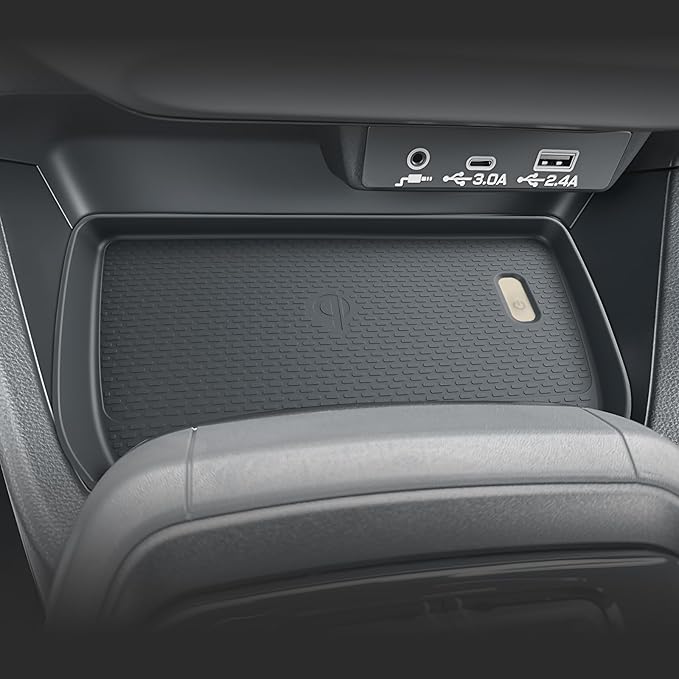 BIBIBO 2025 2026 Crosstrek Center Console Wireless Charging Mats for 2023-2026 Subaru Crosstrek&2024 2025 2026 Subaru Impreza Console Insert Charging Mats Crosstrek 2024 2025 2026