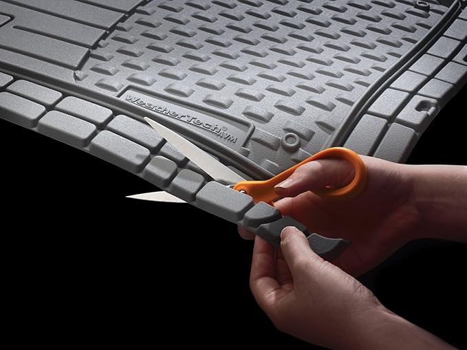 WeatherTech Trim-to-Fit Floor Mat - Semi Universal Vehicle Mats - 1st & 2nd Row 3-Piece Set (Grey)
