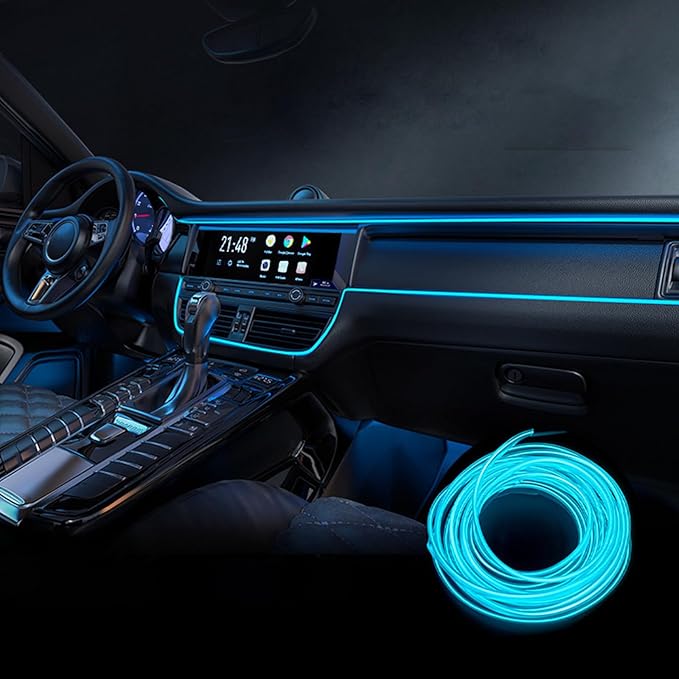 Car Interior Lights for Audi SQ2 SQ5 SQ6 e-tron SQ7 SQ8 SQ8 e-tron LED Car Interior Atmosphere Lamp Car Ambient Lighting Kits,Ice Blue