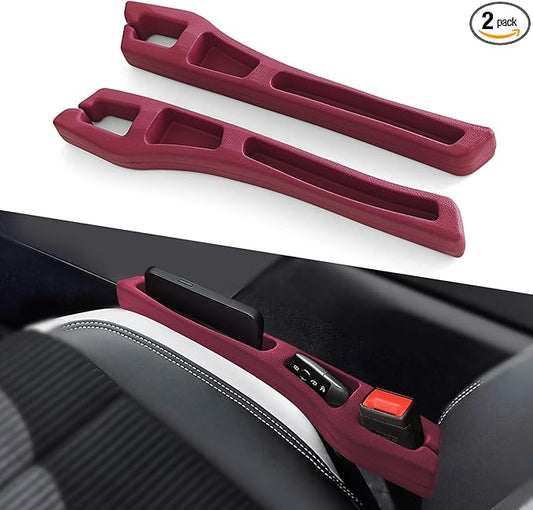 2PCS No Drop Seat Guard, Car Seat Gap Filler, Multi-Function Car Side Gap Filler for Prevent Items Falling, Universal Auto Blocker Between Seats Auto Organizer Accessories for Most Cars