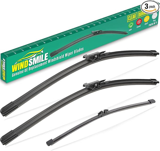 26" 18" 11" Windshield Wiper Blades Replacement for Lincoln Corsair 2020 2021 2022 2023 2024 Premium All Weather Front Rear Wipers Set - OEM Quality (Pack of 3)