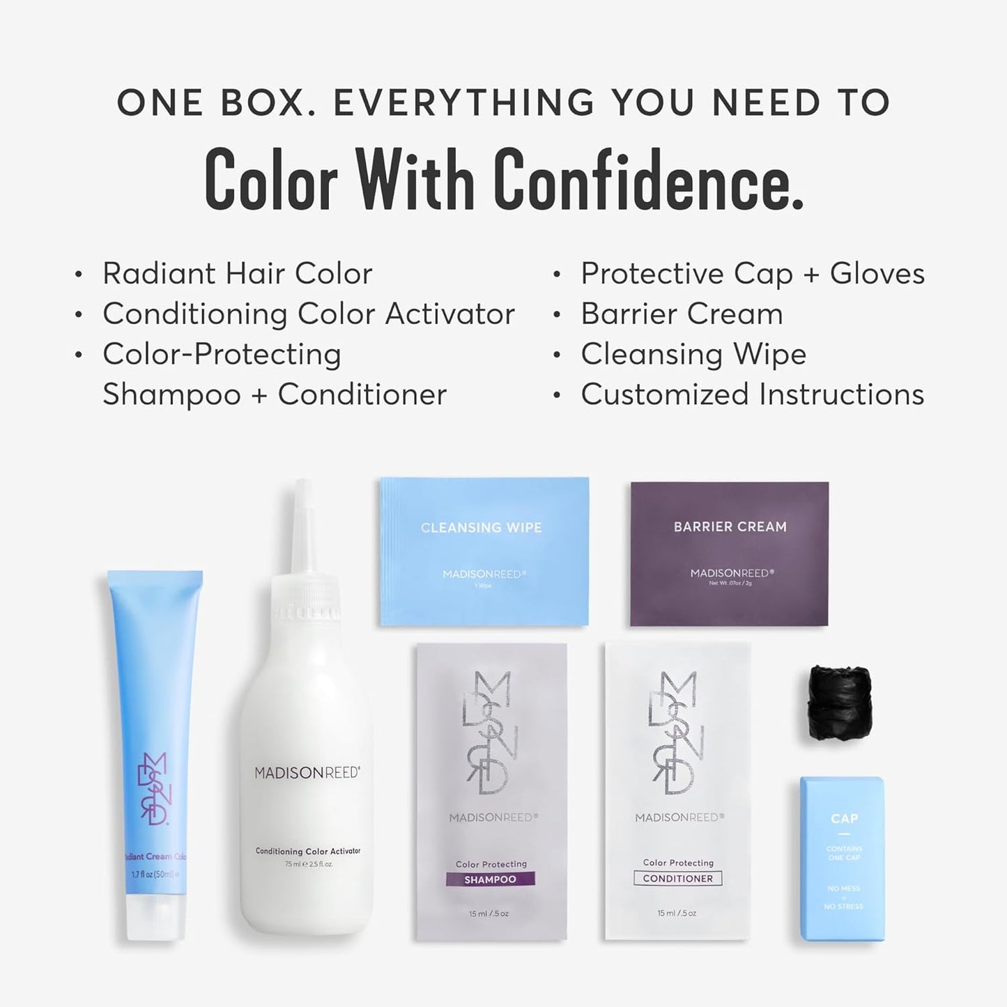 Madison Reed Radiant Hair Color Kit | 8.5NNA Dark Neutral Blonde (Lusia) 100% Maximum Gray Hair Coverage | Salon-Quality Permanent Hair Dye for Resistant Grays | PPD-Free & Ammonia-Free | 1 Pack