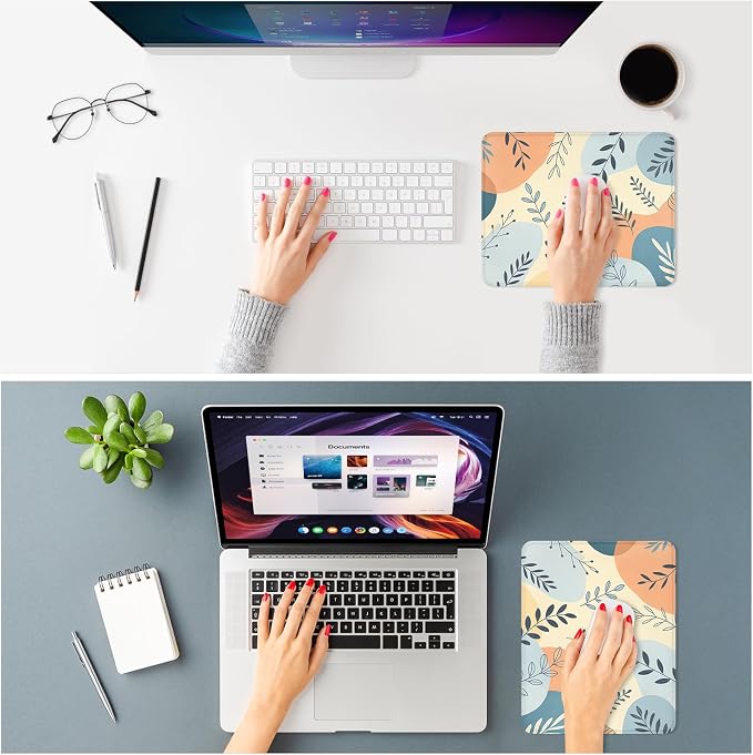 ITNRSIIET Mouse Pad Non-Slip Rubber Base Smooth Surface Stitched Edges