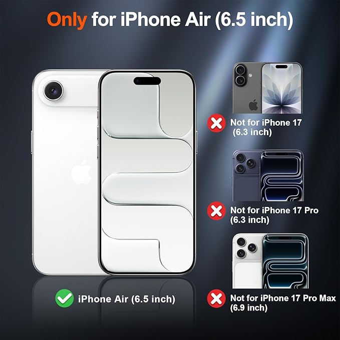 SUPFINE Magnetic for iPhone Air Case (Compatible with MagSafe)(Military Grade Drop Protection) Slim Translucent Matte Shockproof with Anti-Fingerprint Phone Cover for 17 Air,Red