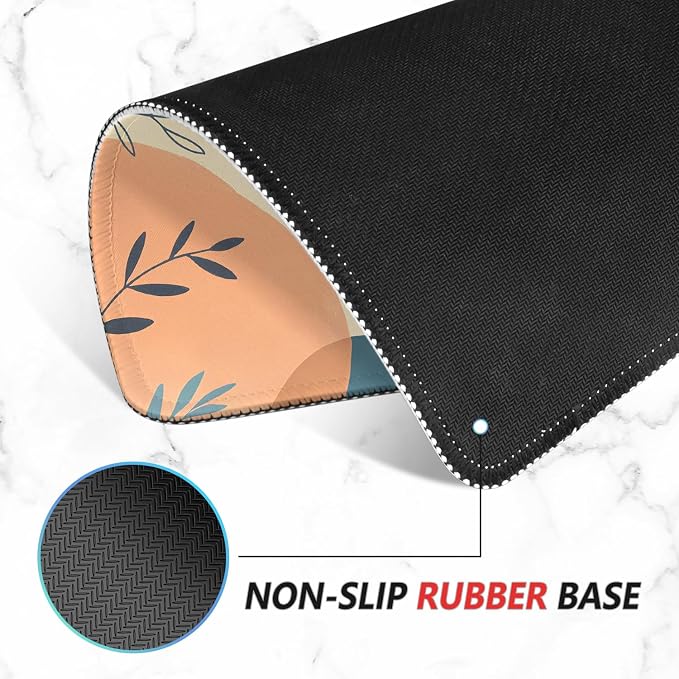 ITNRSIIET Mouse Pad Non-Slip Rubber Base Smooth Surface Stitched Edges