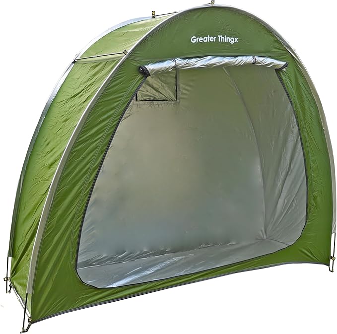 Bike Tent Outdoor Storage Waterproof - Heavy Duty Bike Covers Outdoor Storage Waterproof 2 Bikes - Bike Storage Pop Up Shed Tent for Camping, Bicycles, Motorcycles, ATVs, Garage, Travel