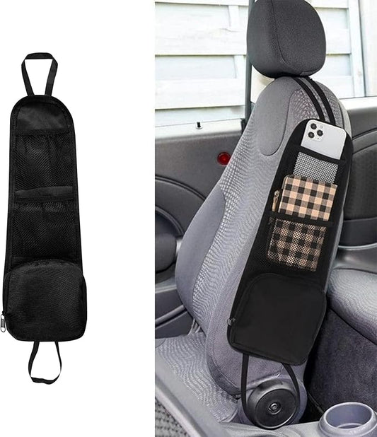 Car Seat Storage Hanging Bag, Multi-Pocket Seat Side Organizer, Car Multifunctional Storage Mesh Net Pocket Can Hold Mobile Phone, Wallet, Glasses, Universal Car Accessories for Car (1PCS)