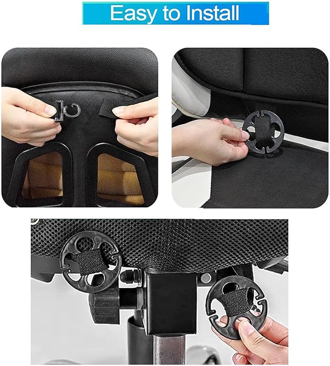 ‌Car Seat Cushion Back Support Pillow for Tesla Model S 2016-2022, Ergonomic Pain Relief Cushion, Memory Foam Lumbar Support for Driving, Adjustable & Washable Auto Pad, Orange