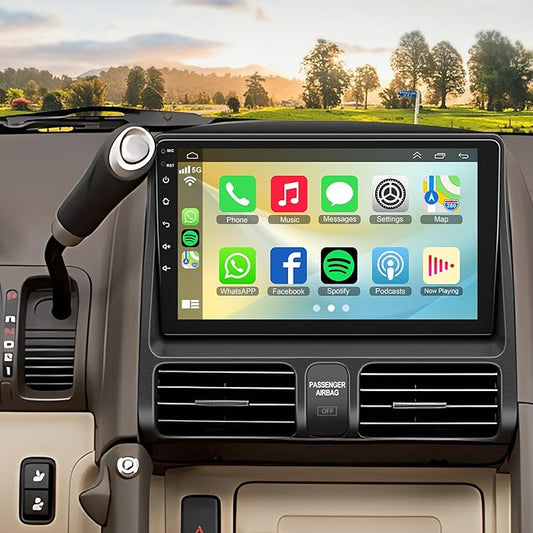 4G+64G Car Radio for Honda CRV 2002 2003 2004 2005 2006, Support Wireless Carplay&Android Auto, Bluetooth/Voice Control/GPS/WiFi/Back-up Camera/SWC/FM, 9 Inch IPS Touch Screen for Honda CRV
