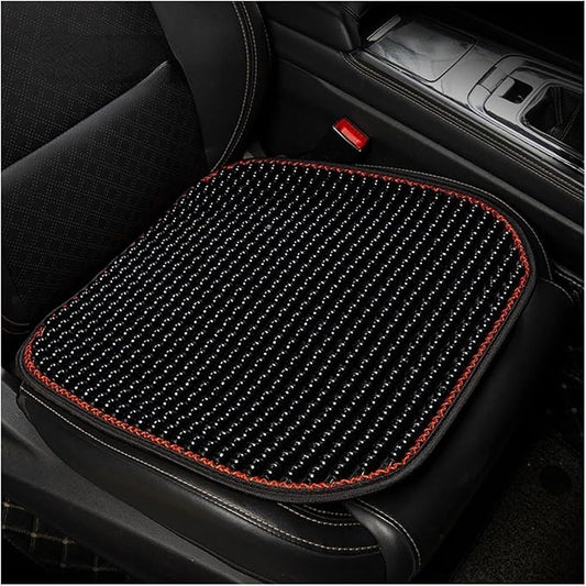 Car Seat Chair Back Cushion for Toyota RAV4 Prime 2025, Wooden Beads Ventilate Mesh Lumbar Brace Strong Durable Relieve Fatigue Summer Interior Accessories,C-Seat pad