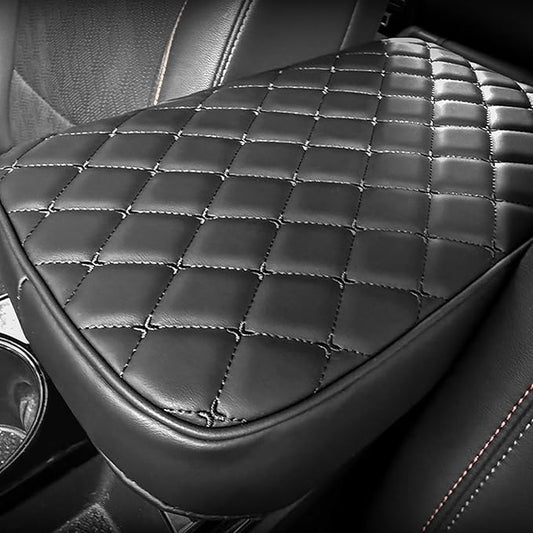 Car Armrest Cushion Cover Compatible with Chevy Equinox 2025 2026 Accessories, Center Console Armrest Pad(Black)