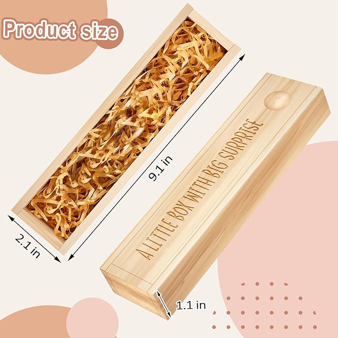 Pregnancy Announcement for Grandparent Husband, Pregnancy Test Keepsake Box, Baby Announcement Reveal Gifts Ideas for Husband Grandparents Dad Aunt and Uncle