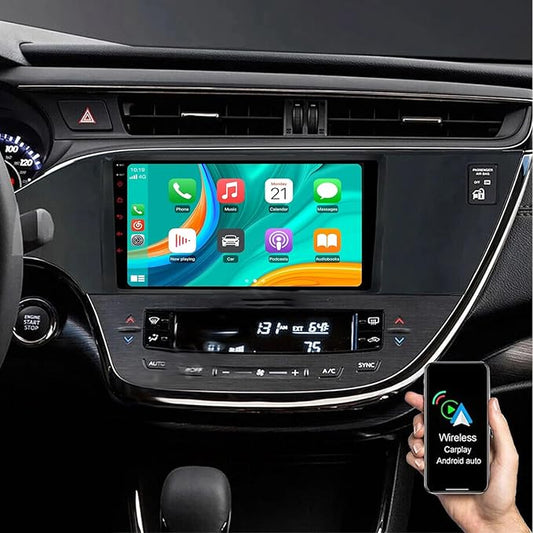Car Stereo for Toyota Avalon 2013 2014 2015 2016 2017 2018 9in Android 13 GPS Navi 2+32G for CarPlay Wireless Android Auto Car Radio w/Bluetooth WiFi FM/RDS SWC Mirror Link + AHD Backup Camera