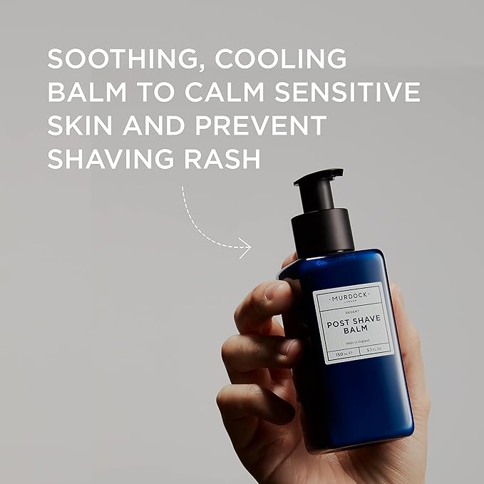 Murdock London Post Shave Balm, Lightweight, Soothing and Conditioning Formula, Made in the UK, (5.1 oz / 150ml)