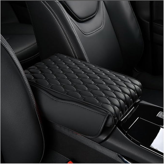 Car Center Console Cover for Toyota Venza 2008-2015 2021 2022 2023 2024 2025, Thick Armrest Cushion Pad with Side Storage Pockets, Center Console Protector, Arm Rest Cover