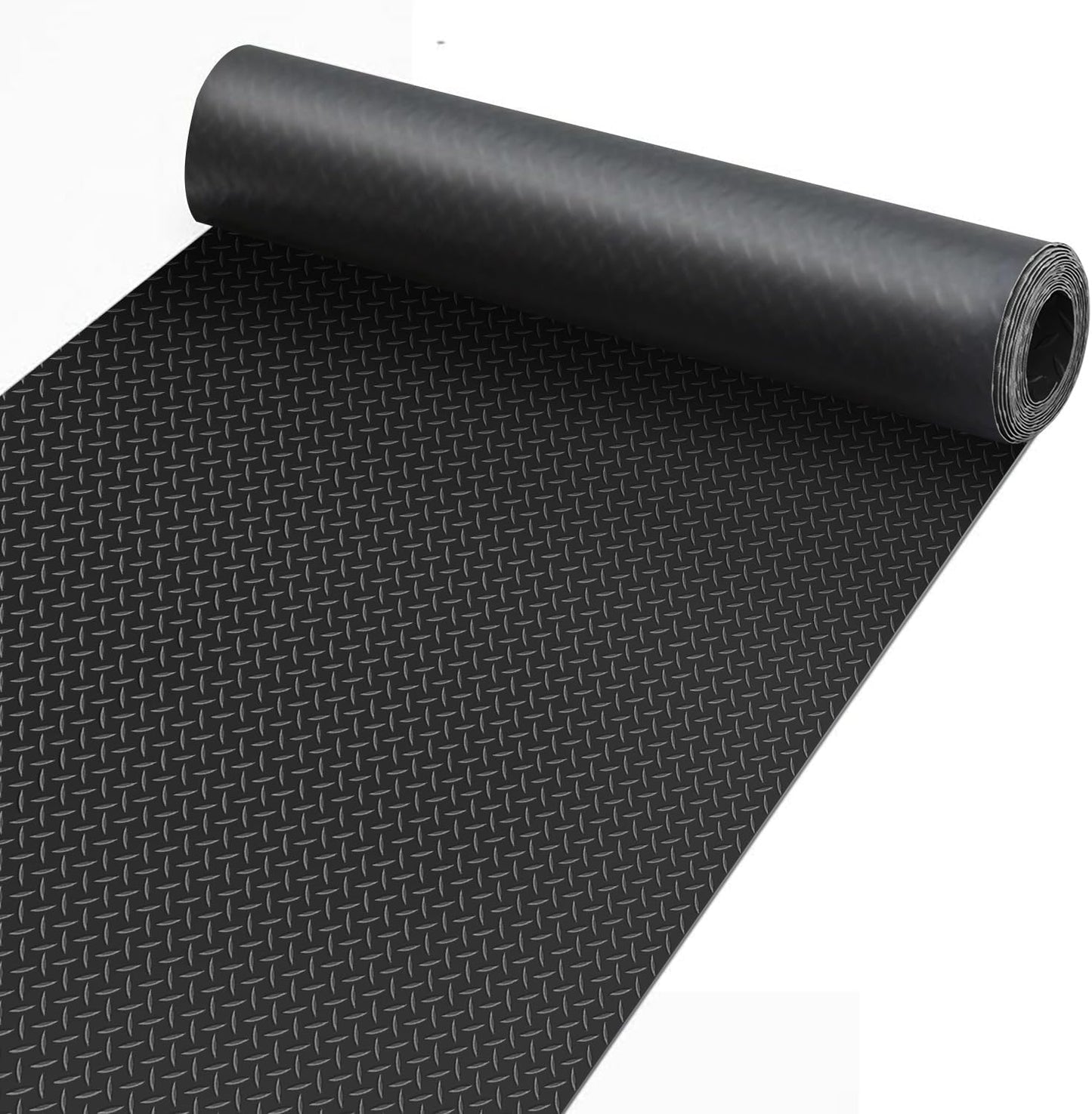 Premium Garage Floor Mat, Commercial Grade Heavy Duty Parking Mat for Garage Floor, Golf Cart Parking, Water/Stain Resistant Floor Runner (Black Diamond, 8 x 10 Feet)