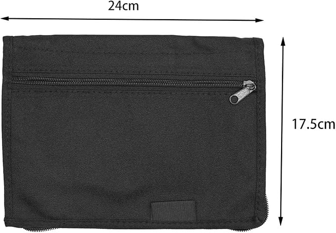 Versatile Car Glove Compartment Organizer with 6 Pockets and Multifunctional Zipped Design for Portable Document Storage, Universal Fit for All Vehicle Types