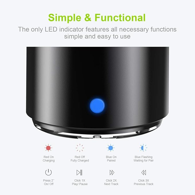 EWA Travel Case Packed, A106 Pro Portable Bluetooth Speaker