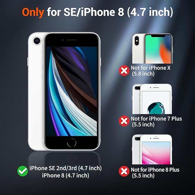 SUPFINE Magnetic for iPhone SE Case 2022 (3rd)/2020 (2nd), iPhone 8 Case (Compatible with MagSafe) (Military Grade Drop Protection) Slim Translucent Matte Phone Case, Antique White