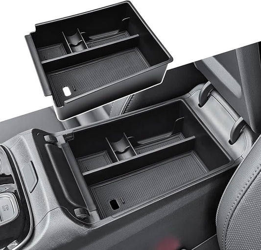 Center Console Organizer Tray Compatible with 2025 2026 Hyundai Tucson SEL/SE/XRT/SEL Convenience Accessories – Custom Fit 2025-2026 Tucson Armrest Storage Box (NOT for Hybrid/Plug-in Hybrid/Limited)