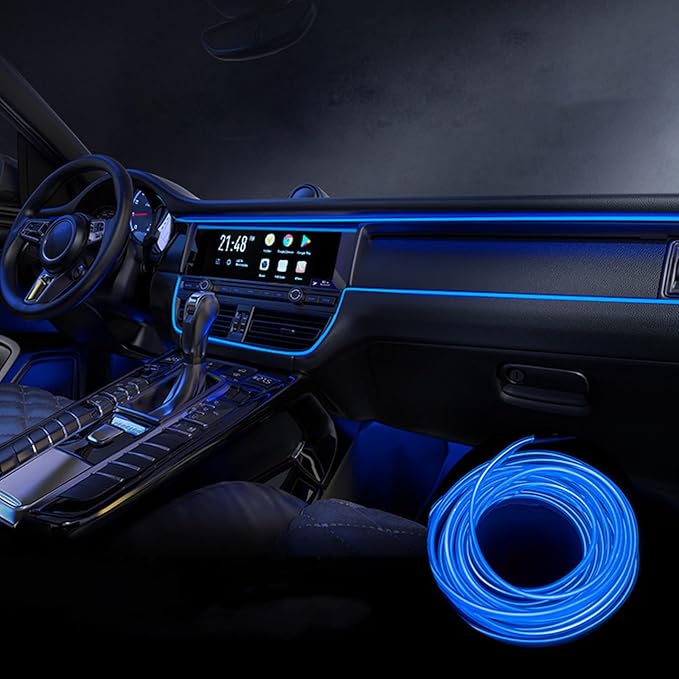 Car Interior Lights for Seat MII Ibiza Leon Arona Ateca Tarraco Alhambra LED Car Interior Atmosphere Lamp Car Ambient Lighting Kits,Blue