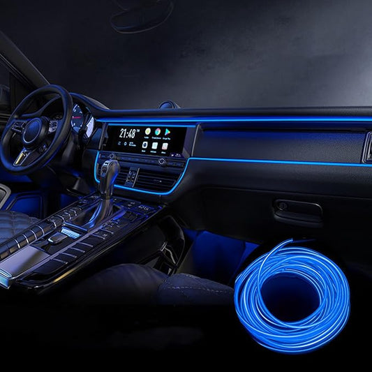 Car Interior Lights for Seat MII Ibiza Leon Arona Ateca Tarraco Alhambra LED Car Interior Atmosphere Lamp Car Ambient Lighting Kits,Blue
