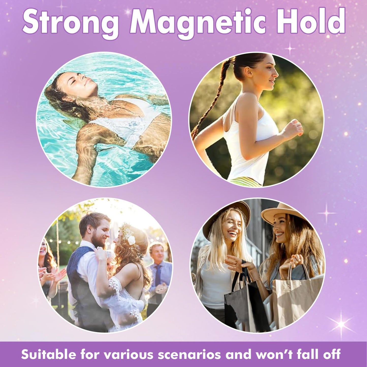 Elara Craft Magnetic Eyelashes with Applicator, Magnetic Eyelashes Natural Look,Reusable Magnet Lashes No Glue Needed Soft Lashes Kit for Women(Natural+Fuller)