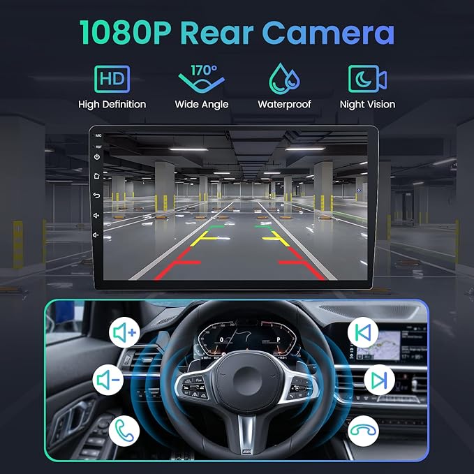 Car Stereo for Mazda 3 for 2010 2011 2012 2013 - with Wireless CarPlay Android Auto 9" Touchscreen 4+64GB GPS BT5.4 Backup Camera - Fit for Bose System