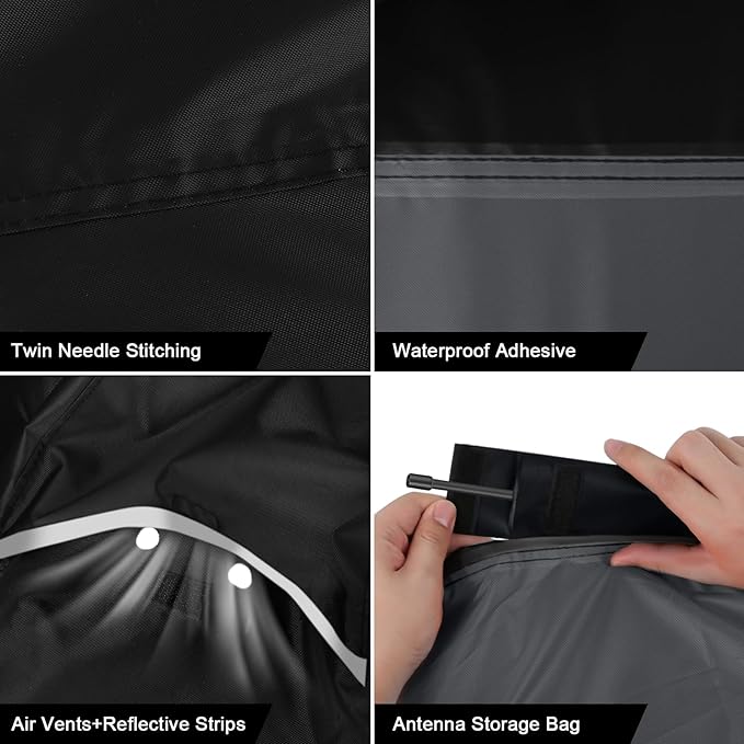 Waterproof Motorcycle Cover Replace for Indian Chieftain/Challenger, 420D Oxford Cloth Customized Motorcycle Cover for Snow Rain Dust Protection (Chieftain)