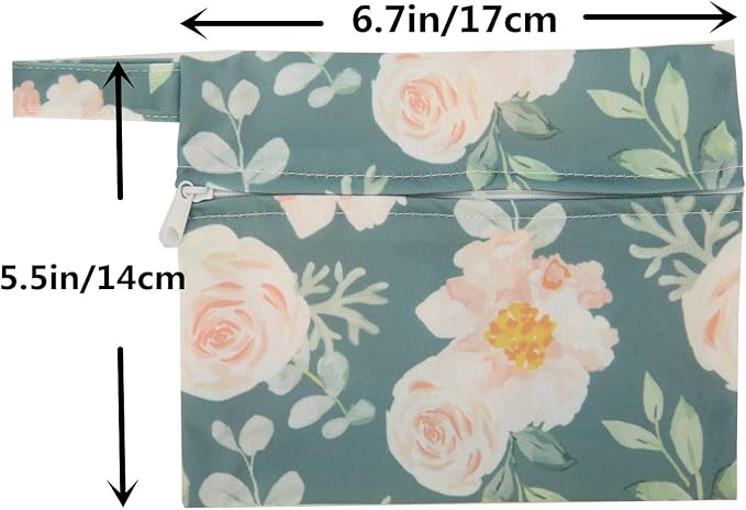 5 XS Panty Liners 1 Wet Bag Cloth Menstrual Pads Reusable Washable (Deers, XS Panty Liners)