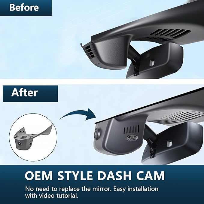 Mangoal 4K Dash Cam Custom fit for Mazda CX-50 2025 2026(Model B), UHD 2160P Video, Free App & WiFi, 64GB Card