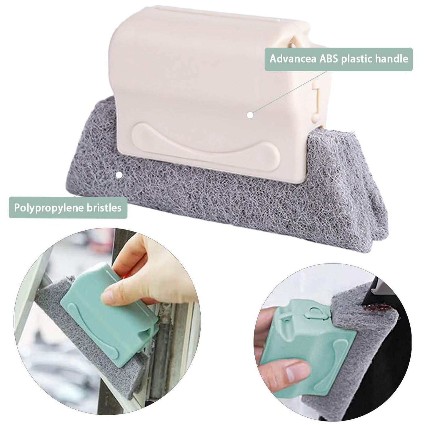 8 Pcs Hand-held Groove Gap Cleaning Tools,Door Window Track Cleaning Tools Groove Corner Crevice Cleaning Brushes for Sliding Door/Tile Lines/Shutter/Car Vents/Air Conditioner/Keyboard