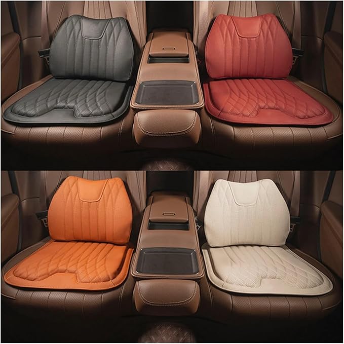F Car Seat Cushion for BMW All Model I3 I4 I8 X1 X2 X3 X4 X5 X5M X6 X7 Z4 Car Lumbar Support Pillow Auto Seat Waist Back Cushion Y (Color : Orange A)