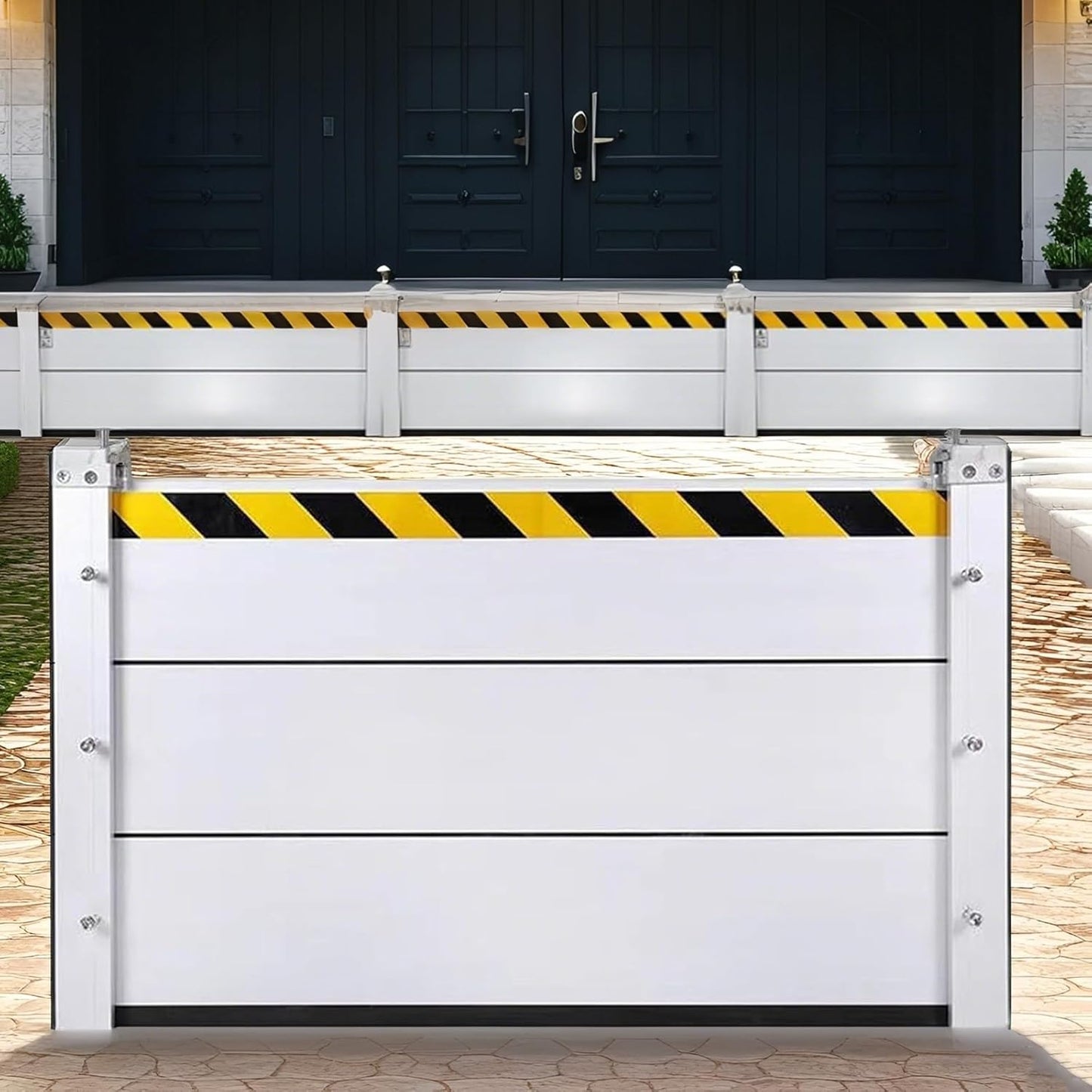 Flood Barriers for Home Exterior,Aluminum Alloy Outdoor Garage Doors Water Barriers for Flooding(H47.2Inch,L14.5FT)