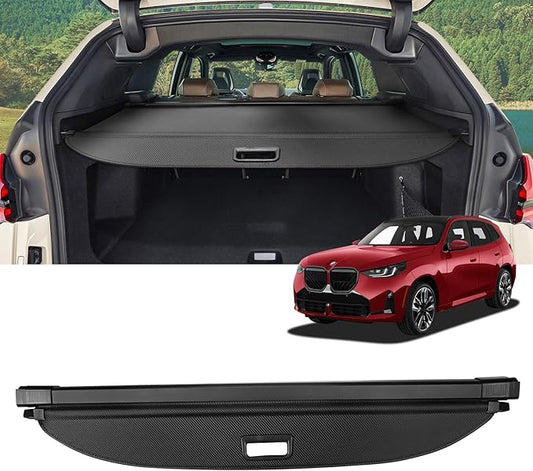 Cargo Cover for BMW X3 2025 2026 Accessories Retractable Trunk Cover Security Shielding Shade Cargo Luggage Cover Trunk Privacy Protection (Carbon Fiber Texture)