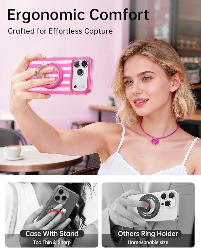 SYNCWIRE for MagSafe Phone Grip, Valentine's Galentine's Day Birthday Gifts for Her Women Mom Girlfriend Best Friends Sister Wife Teen Girl Magnetic Phone Ring Holder Kickstand