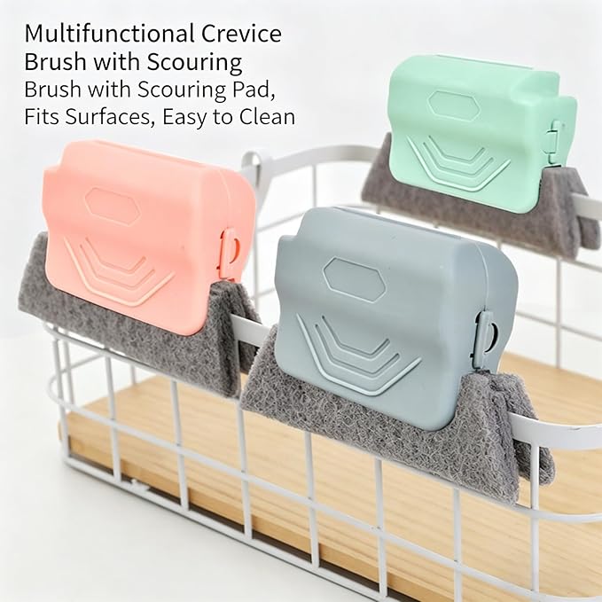 2026 New Magic Window Track Cleaner, Window Groove Cleaning Brush Tools Set, for Cleaning Tile Grout, Louver Blades, Car Air Conditioning Vents, and Narrow Gaps (3pcs Green)