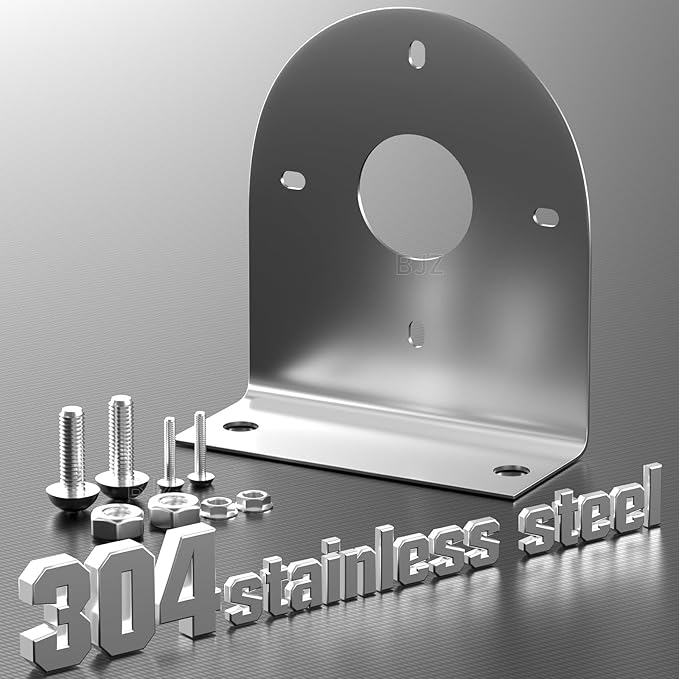 BJZ Watermelon LED Light Brackets, 304 Stainless Steel Mounting Brackets with Pre-Drilled Holes, Universal Watermelon Light L-Shape Holder for Car Truck Underglow Side Tail Roof Auxiliary Lights, 6Pcs