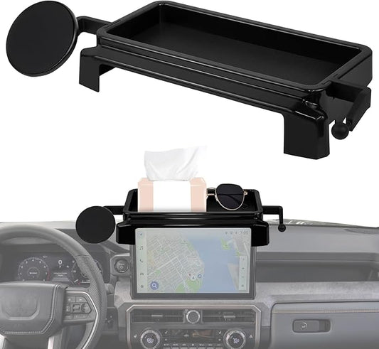 Car Phone Holder for Toyota Tacoma 2024 2025 With Center Console Organizer-for MagSafe Magnetic Cell Phone Mount for Tacoma Accessories 8 inch Touchscreen - Strong Magnets for iPhone (NOT FIT 14 inch)