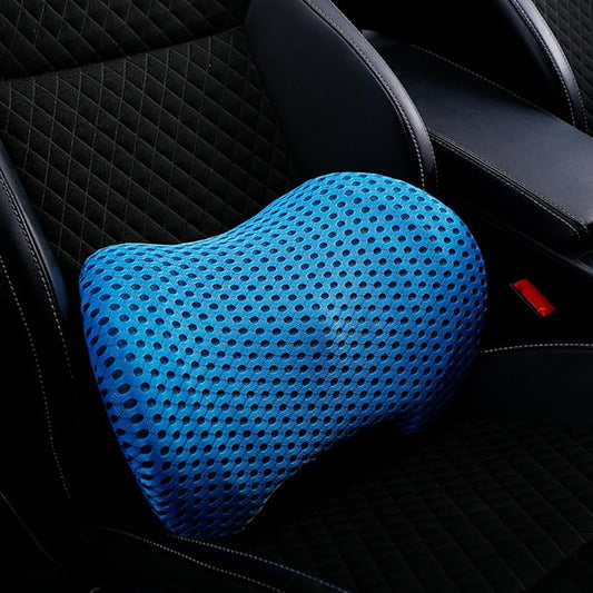 Car cushion, car waist cushion, lumbar support, car backrest cushion, lumbar protection, driver's seat lumbar support, car seat (sky blue)