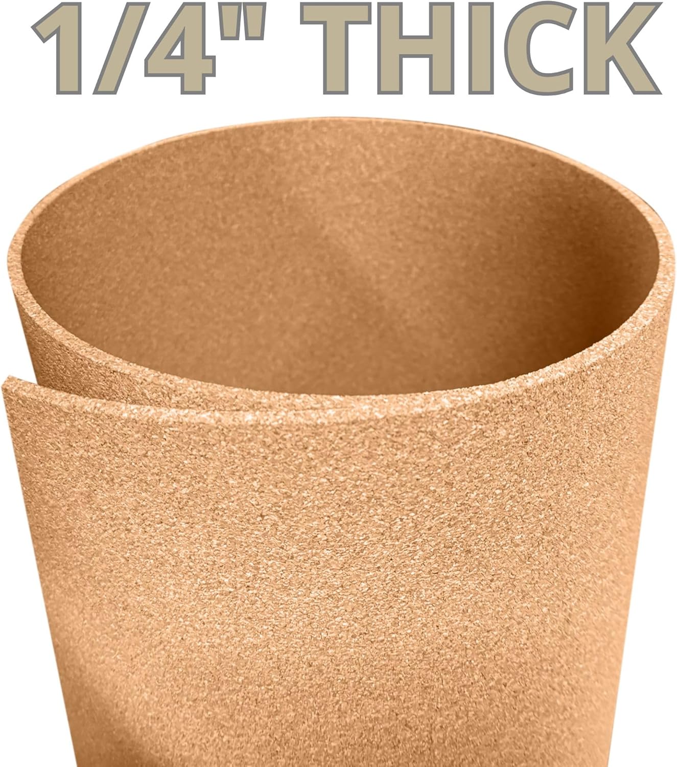 Manton Cork Premium Cork Sheet - 4' x 8' x 1/4", 100% Natural Facing Grade Material for Bulletin Boards, Decorative Photo and Message Push Pin Displays - Perfect for Home, School, and Office