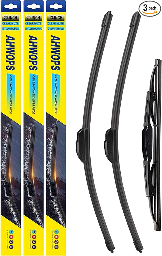 3 Wiper Front and Rear Wiper Blades for GMC Acadia 2017-2023/ Chevrolet Traverse 2018-2023, OE Original Style (24″/20″ Front/10″ Rear) For My Car