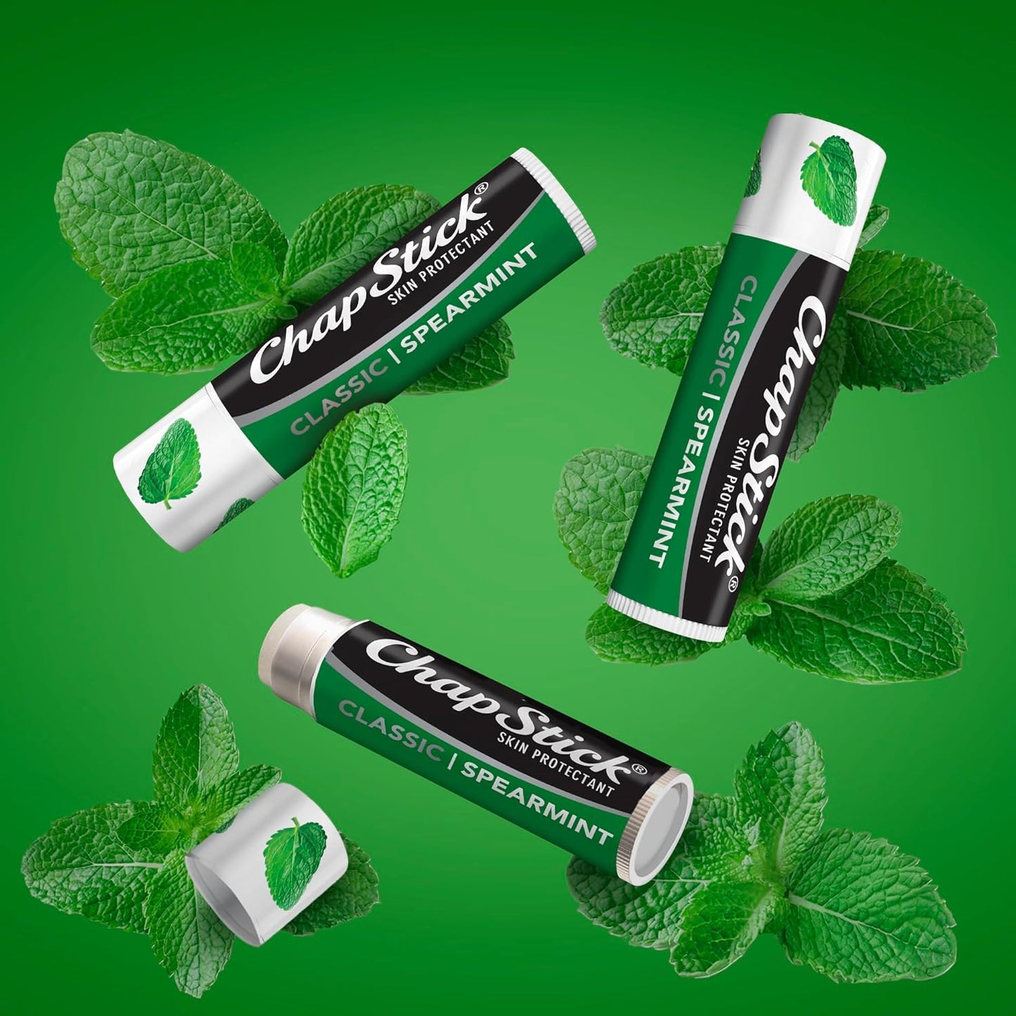 ChapStick Classic Skin Protectant Flavored Lip Balm Tube, 0.15 Ounce, 12 Count (Pack of 1)