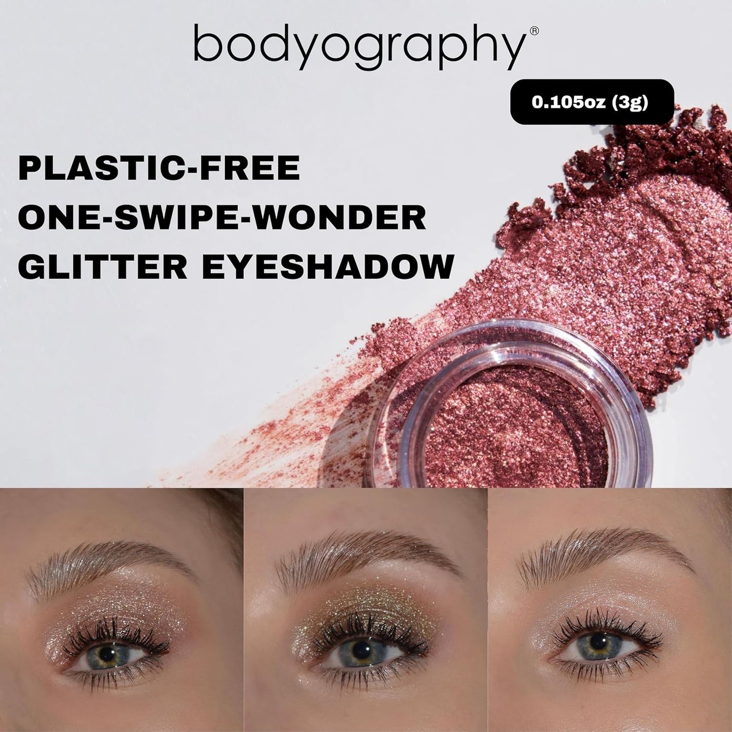 Bodyography Glitter Pigment - Prism Green-Brown for Women - 0.105 oz Eye Shadow