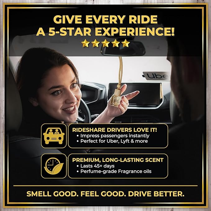 Urban Naturals Spaceman Car Air Freshener for Women | Alien Perfume Inspired Hanging Diffuser with Vent Clip | Strong Car Fresheners with Odor Eliminating Technology | Made in USA (1 Pack)