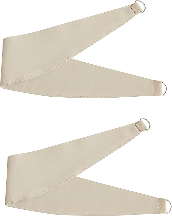 Bujasso Beige Moderate Blackout Curtains with Sheer Overlay Mix and Match Double Layer Thermal Insulated Window Panels 72 inch for Bedroom Beige Drapes with Tiebacks Grommet Top 37" Wx72 Lx2