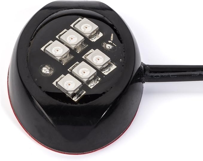 Oznium LED Modules (Round Black, Amber LED)