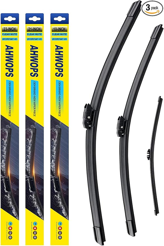 3 Wiper Front and Rear Wiper Blades for Mini Cooper Countryman 2017-2022, OE Original Style (23″/21″ Front/10″ Rear) For My Car